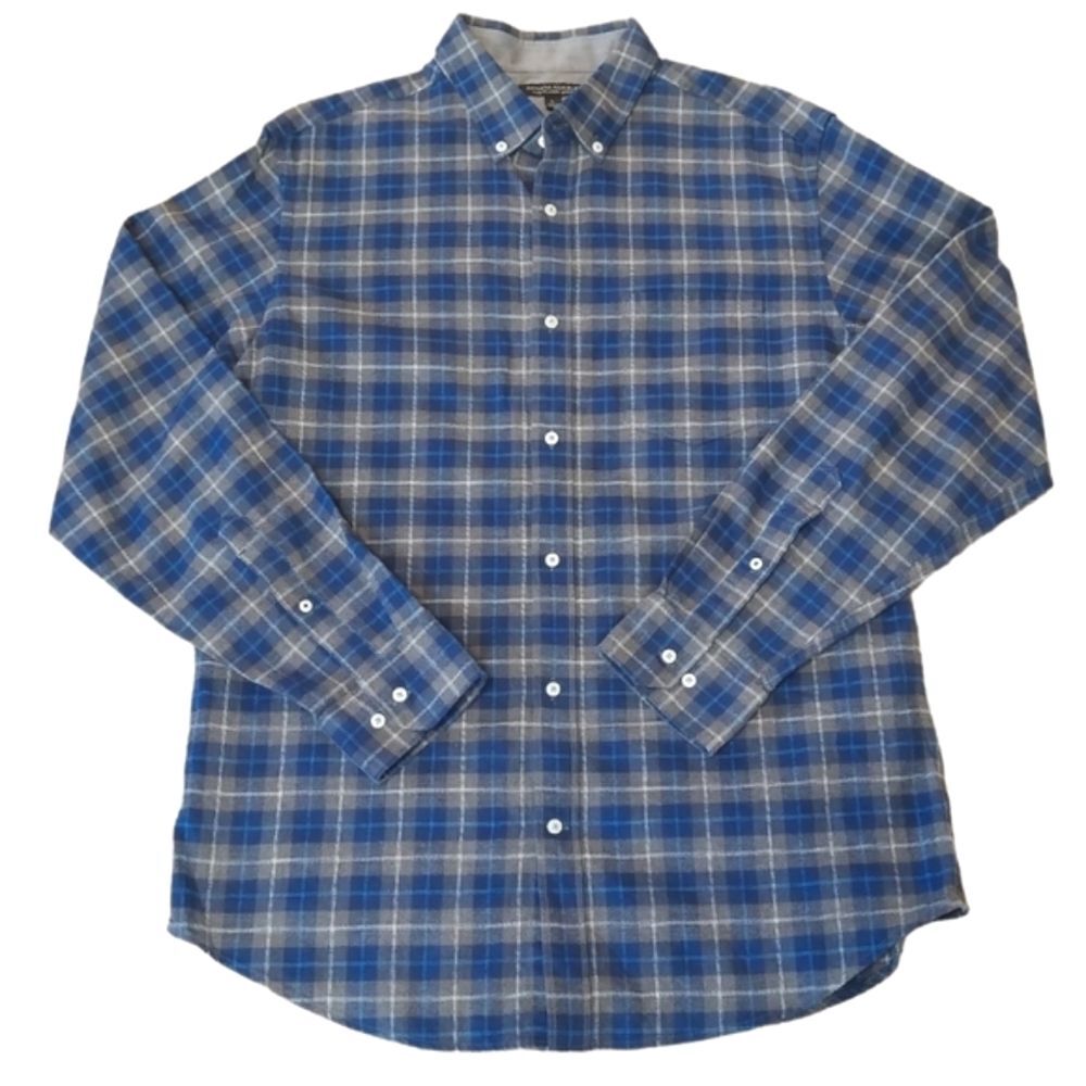NWOT Banana Republic Slim Fit Luxe Flannel Shirt Size Large - Picture 2 of 7